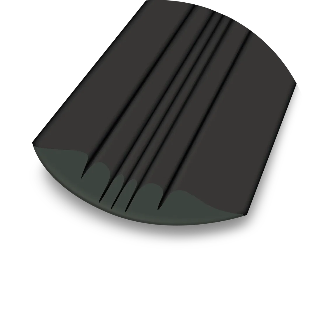 20208 – KEELGUARD Keel Guard, Fits Up To 22 Foot Boat 3M® Adhesive Mount 5 Inch Width x 8 Foot Length Black Polymer/ ...